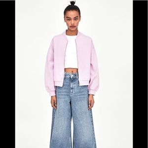 Lavender bomber jacket